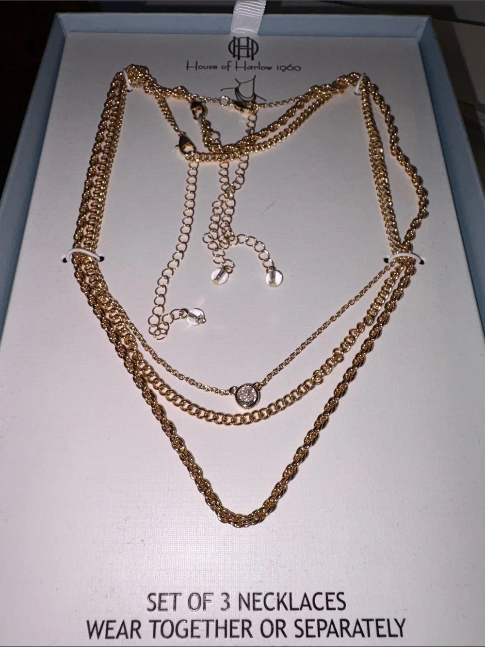 House of Harlow Layered necklace set new in box